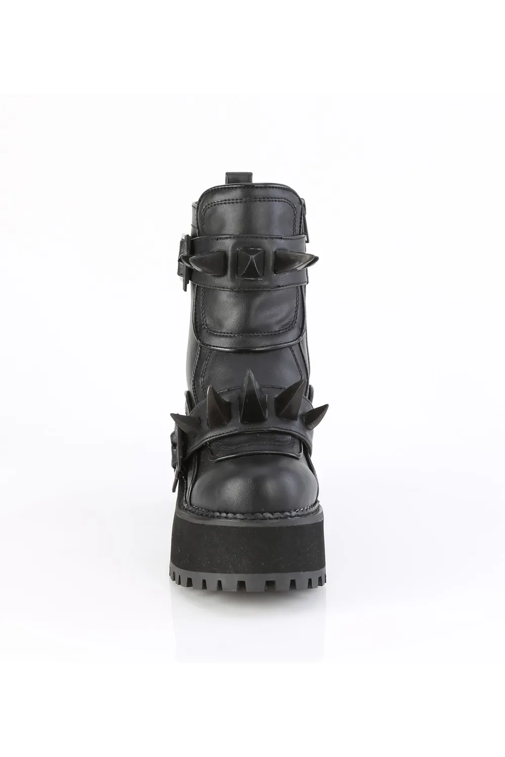 Demonia Cult - ASSAULT-72 platform ankle boot faux leather  | Dark Ages